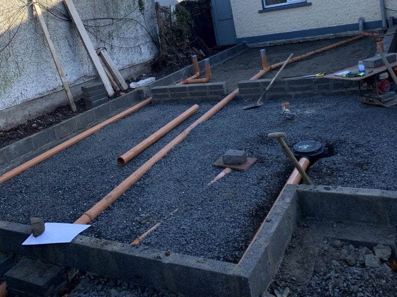 Foundations for House Extension, Home-Rise Construction Kildare